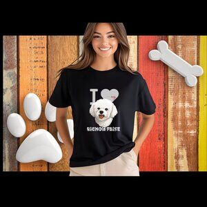 I love my Bichon Frise Pet Lovers Tshirt